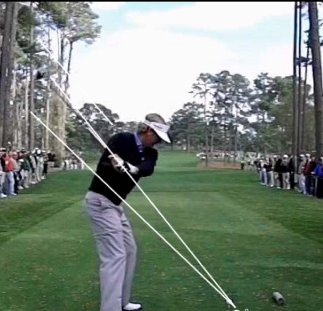 On Plane Halfway into the downswing